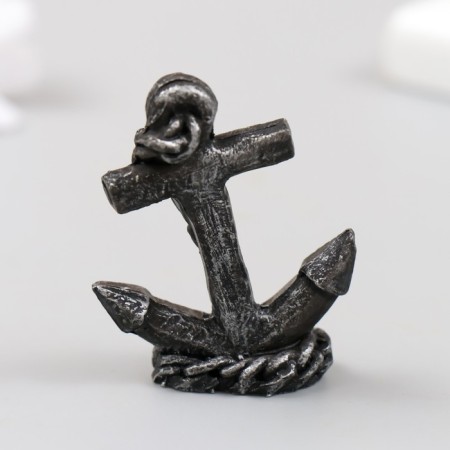 Figure for Florarium Polystone "Anchor with a chain" 4x1.5x5 cm-2