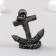 Figure for Florarium Polystone "Anchor with a chain" 4x1.5x5 cm