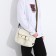 Youth bag with zipper, milk color