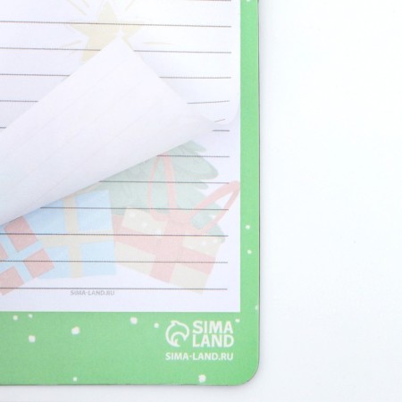 New Year. Block for entries with a pencil on the magnet "Put the Christmas tree, I will distract the cat"-3