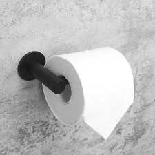 STölz Stolz toilet paper holder, 16.2 × 2.5 × 9.5 cm, stainless steel, black color