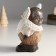 Souvenir Polystone "Santa Claus in a hat-gap, with a Christmas tree" 9x7x15 cm