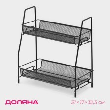 Throughout the 2x-tier shade, 31 × 17 × 32.5 cm, black color