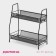 Throughout the 2x-tier shade, 31 × 17 × 32.5 cm, black color