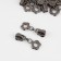 Automatic lock for metal zippers, No. 5, decorative, 10 pcs, black nickel color