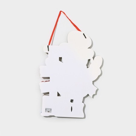 Decorative luminous jewelry (suspension) "Snowman" 32x23 cm-5