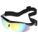 Bicycle glasses with interchangeable lenses in the case, black color