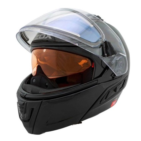 Snowmobile helmet Zox Condor, glass with electric heating, gloss, size XL, black-4