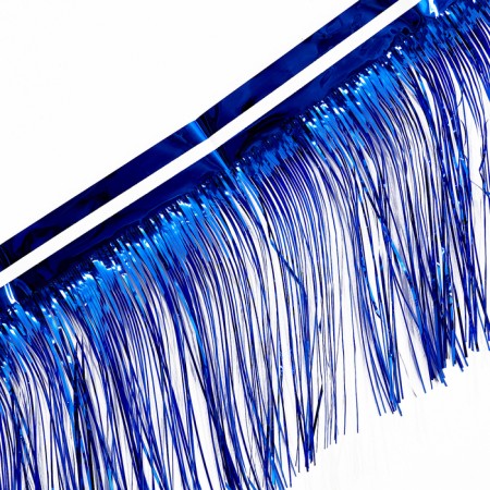 Garland "rain" with sticky tape, 2 meters, blue color-2