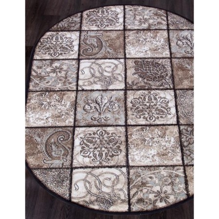 Oval carpet Merinos Valencia Deluxe, size 150x230 cm, color Brown-1