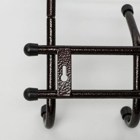 Wall hanger with the shelf "Comfort", 5 hooks, 41 × 20 × 10 cm, color copper antik-1