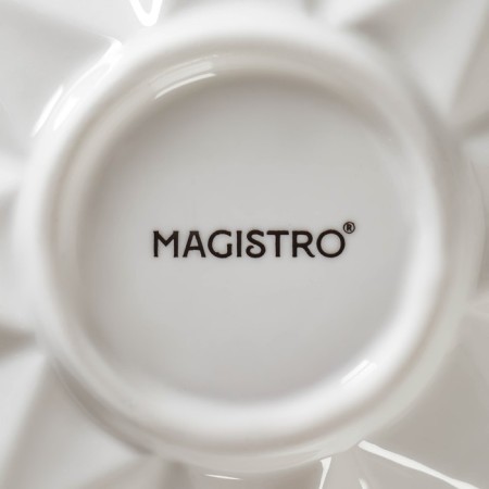 Porcelain salad magistro "abundance", 260 ml, d = 15 cm, white color-4