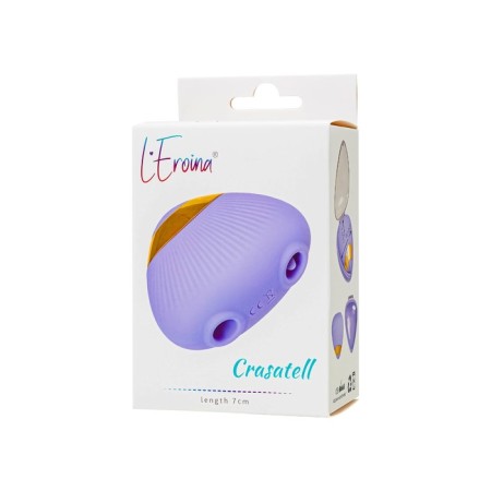 Multifunctional vibrator L’Eroina Crasatell, 9.5 cm, silicone, lilac-13