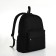 Young backpack from textiles on lightning, 4 pockets, black color