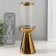 Ceramics candlestick, glass for 1 candle "surface" d = 8 cm gold 10x10x29.5 cm