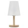 Bordeaux table lamp E27 40W white 14x14x30 cm Risalux