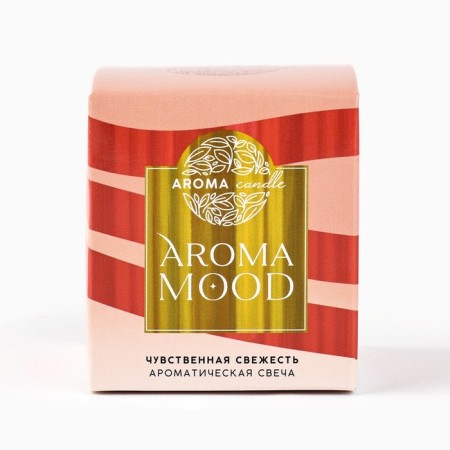 Aromatic candle "Aroma Mood", aroma of English pear and freesia-4