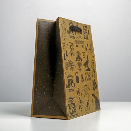 Package Gift Crafts Vertical, packaging, “For Real Man”, Ml 23 x 27 x 11.5 cm-1
