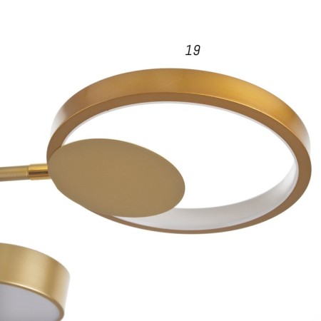 Causteen with PDU 2301/6GD LED 120W 3000-6000K gold 75x75x8 cm Bayerlux-6