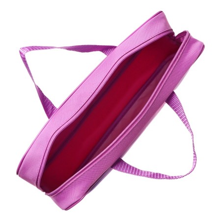 Folder with A4 handles, 350 x 265 x 80 mm, textile, handle, PMD 4-22 "Bear with a bow" (volumetric 3D risun with a metallic effect) 71140-4