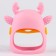 Teether for teeth "deer", silicone, pink color