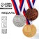 Prize medal 058 diam 5 cm. 1 place. The color of evil. With a ribbon