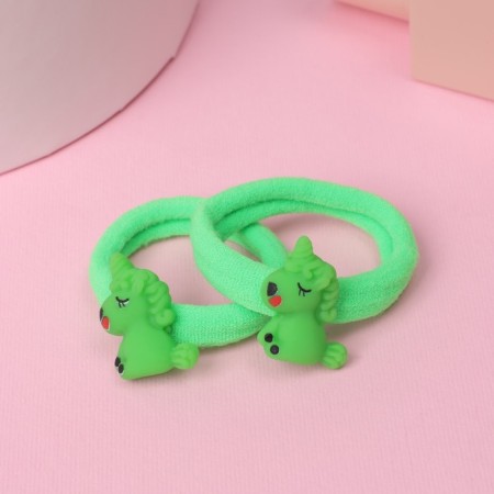 Hair gum "Funny animals" (set 2 pcs) unicorn, 2 cm, mix-1