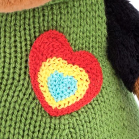 Soft toy "Vaxon in a vest with a heart", 25 cm-4