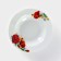 Porcelain Porcelain “Red Poppers”, 230 ml, D = 20 cm, white