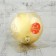 Ball plastic d -15 cm "suite - sun" gold