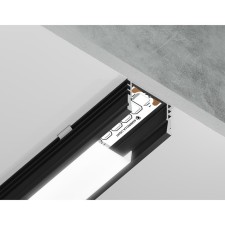 Profile aluminum overhead ambrella Illumination alum Profile, GP1750BK, 2000x12x15.7 mm, black color, matte dial