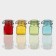 Glass jar for spices with a crooked castle "Square", 100 ml, 5.5 × 8 cm, color mix