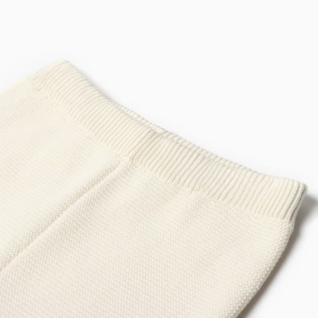 Knitted costume (jumper, trousers), beige color 74-5