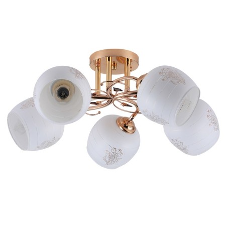 Ceiling light ESCADA, 1121/5PL. 5x40W, E27, 520x520x220 mm, color gold-1