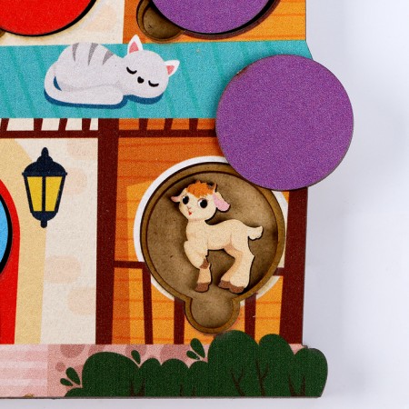 Puzzle "Hide and hide in the house"-2