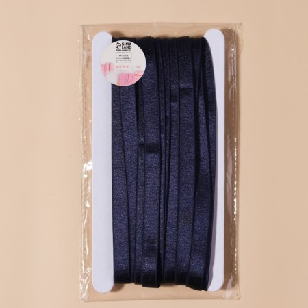 Glaps for straps, shiny, 10 mm, 10 ± 0.5 m, dark blue color-2