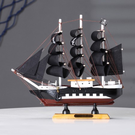 Arizona ship, 24*6*22cm, pirate, black sails