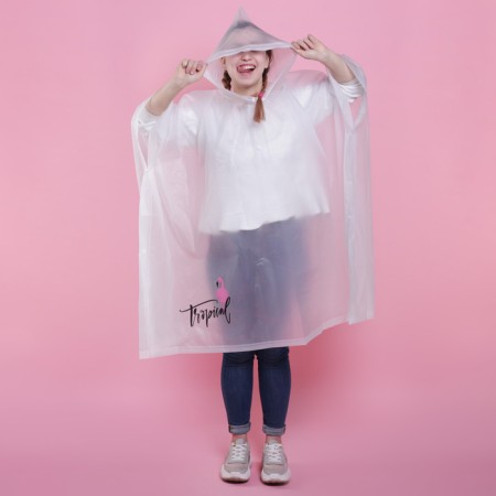 Rawland adult poncho Tropical Dream, oversize, 44-52, 97 x 120 cm, white color-2
