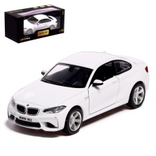 Metal machine BMW M2 Coupe, 1:32, inertia, doors open, white color