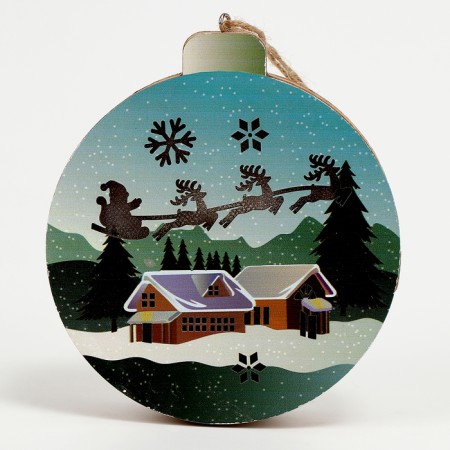 New Year! Decor with backlight "Waiting for a miracle", 12 × 11 × 2.5 cm-2