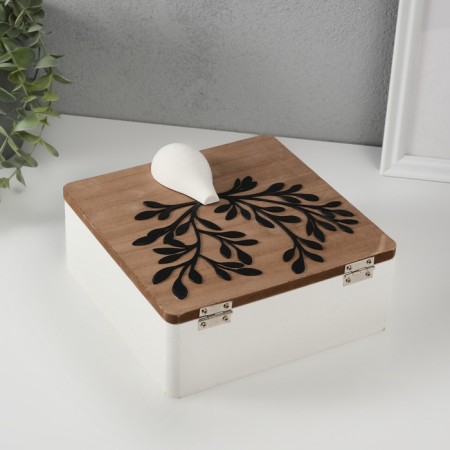 Casket tree with divisions "VAZ VAZ. Tea" 19x18x8.5 cm-4