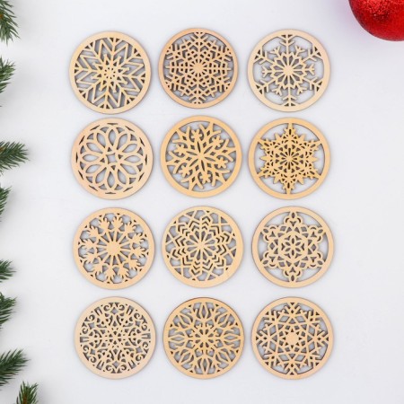 Set for creativity "Snowflakes in a circle", 12 pcs-1