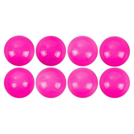 Balls for a dry pool with a pattern, ball diameter 7.5 cm, set 500 pieces, color purple-violet-3