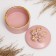 Casket "Flower" pink with gilding, 7x8cm