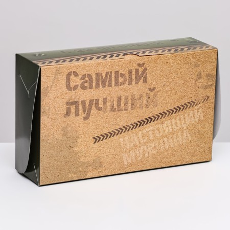 Folding box with a window for marshmallows "The best", 25 x 15 x 7 cm-2
