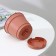 Pot for flowers with a minute pallet, 700 ml, d = 12 cm, h = 9.4 cm, terracotta color