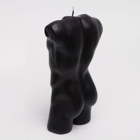 Figure candle "Male", 6x17 cm, black, 6 hours-3