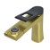 Bronze de Luxe ELEMENT EL02XGB sink mixer, pour 130 mm, brass, gold/black 1004280
