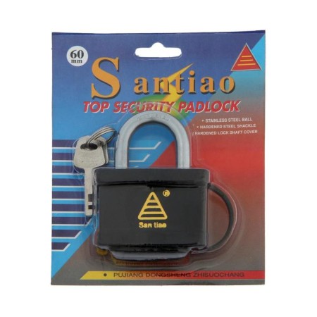 The castle is hung, 60 mm, moisture -proof, short handle, 3 keys-2