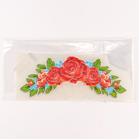 Thermalrotransfer "roses", central, reduced, 22 x 8.7 cm, set of 10 pcs.-1